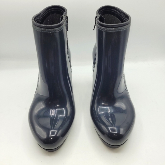Andre Assous Waterproof Charcoal Patent Ankle Bootie Size 39 EU 9.5 US - Picture 11 of 13